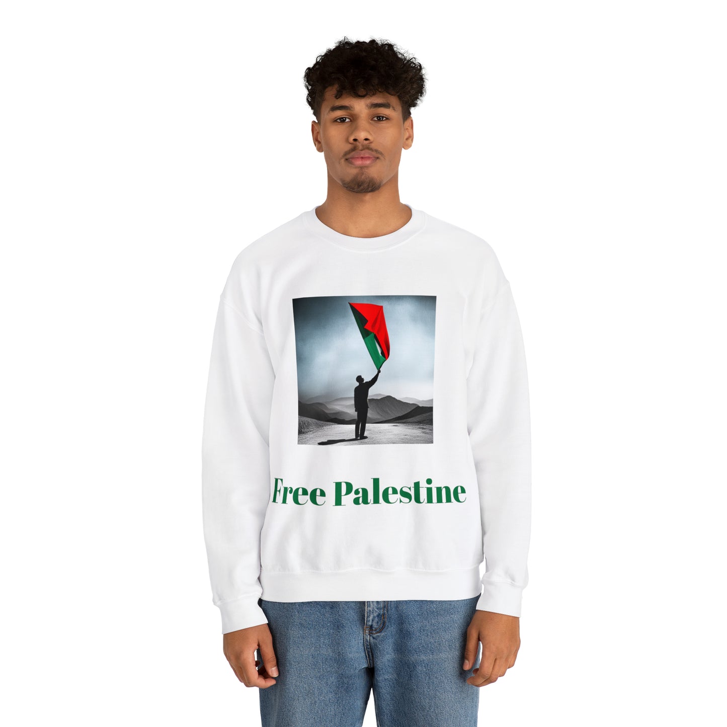 Unisex Heavy Blend™ Crewneck Sweatshirt - Free Palestine