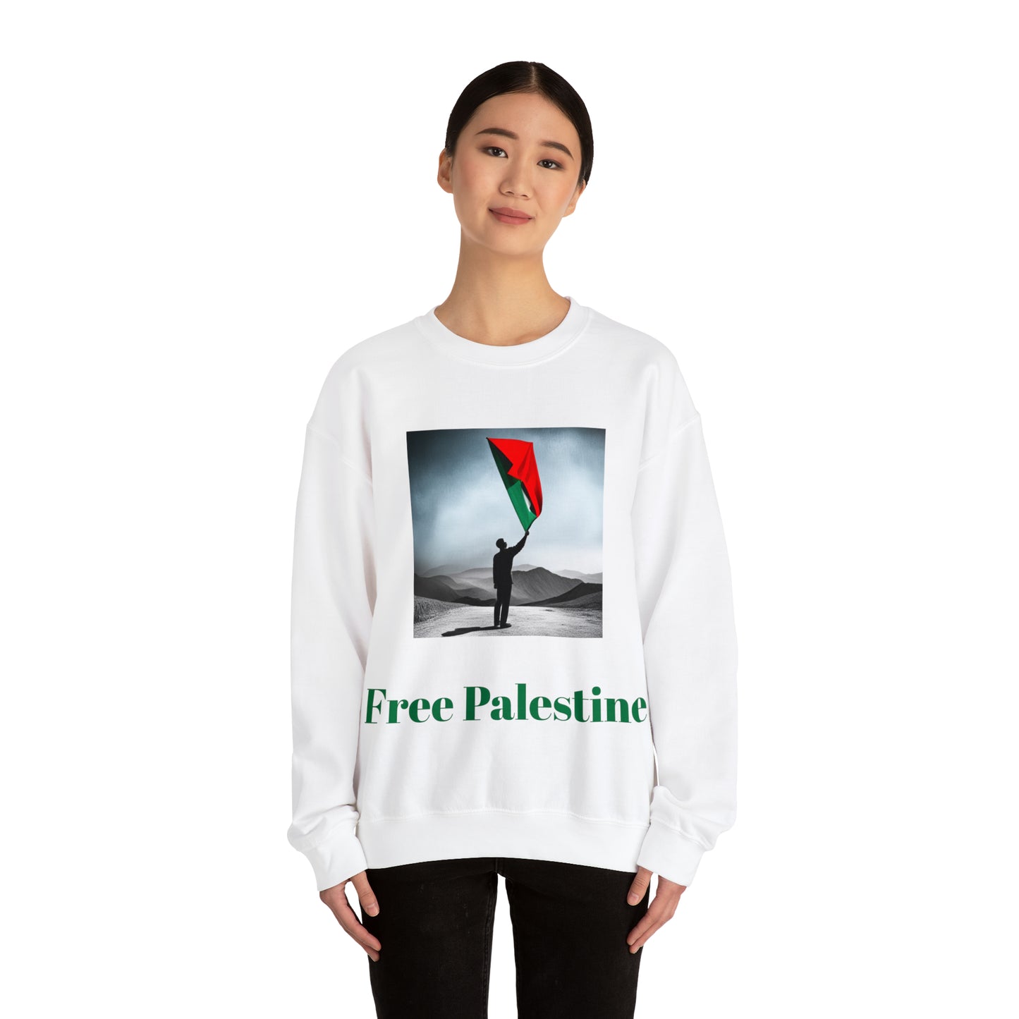 Unisex Heavy Blend™ Crewneck Sweatshirt - Free Palestine